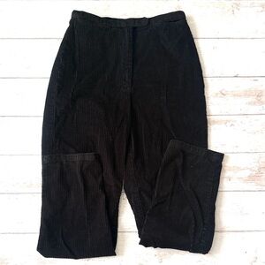 Women’s Size 6 Black Corduroy High Waisted Slacks Fargo Clothing & Supply Co